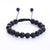 Retro Unisex Vintage Crown Geometric Agate Knitting Beaded Bracelets