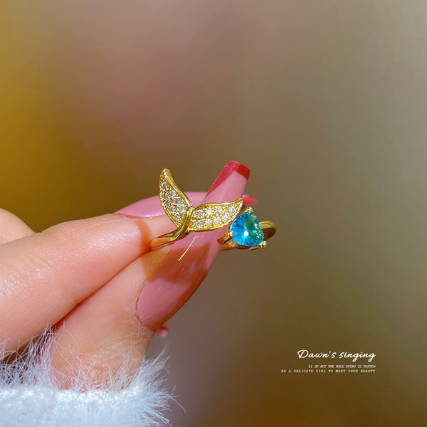 Women Cartoon Crown Brass Electroplating Rings