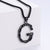 Men Metal Retro Vintage Number Text Letter Stainless Steel Polishing Pendants