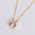 Minimalist Quadrilateral Stainless Steel Electroplating Necklaces