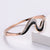 Women Minimalist Metal Diamond Wave Stainless Steel Bangles