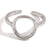 Minimalist Fashion Circle Stripe Geometric Stainless Steel Electroplating Rings