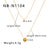 IG Style Irregular Diamond Stainless Steel Electroplating Necklaces