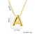 Moderate Luxury Letter Text Number Titanium Steel 18K Gold Plated Necklaces