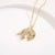 Unisex Punk Animal Chinese Zodiac Animal Zircon Gold Plating Necklaces