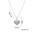 Moderate Luxury Heart Titanium Steel 18K Gold Plated Necklaces