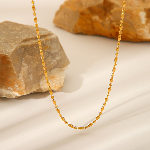 IG Style Chain Geometric Stainless Steel Electroplating Necklaces