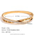 Fashion Circle Stainless Steel 18K Gold Plated Bangles