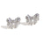 Fashion Bowknot Stainless Steel 18K Gold Plated Stud Earrings