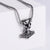 Retro Men Vintage Metal Skull Retro Vintage Heart Stainless Steel Polishing Pendants