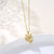 Women Korean Bowknot Stainless Steel Electroplating Necklaces