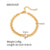 Women IG Style Chain Geometric Stainless Steel 18K Gold Plated Bracelets