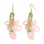 Fashion Pineapple Bowknot Fruit Stainless Steel Electroplating Earrings