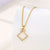 Women Minimalist Geometric Metal Stainless Steel Electroplating Necklaces