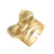 Women Bowknot Geometric Copper Electroplating Rings