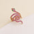 Retro Metal Vintage Snake Shape Copper Electroplating Rings