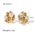 IG Style Irregular Tennis / Diamond Line Crown Bowknot Crown Geometric U-Shape Stainless Steel Electroplating Earrings