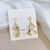 Cartoon Chinese Zodiac Animal Electroplating Earrings