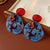 Luxurious Flower Geometric Flower Alloy Electroplating Earrings