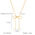 IG Style Bowknot Geometric Stainless Steel Electroplating Necklaces