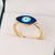 Niche Women Eye Geometric Copper Electroplating Rings