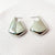 Moderate Luxury Irregular U-Shape Geometric Copper Stud Earrings