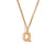 Fashion Letter Number Geometric Text Stainless Steel 18K Gold Plated Necklaces