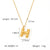 IG Style Letter Number Text Stainless Steel Electroplating Necklaces