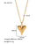 IG Style Tennis / Diamond Line Pleated Irregular Circle Heart Heart Geometric Stainless Steel Electroplating Necklaces