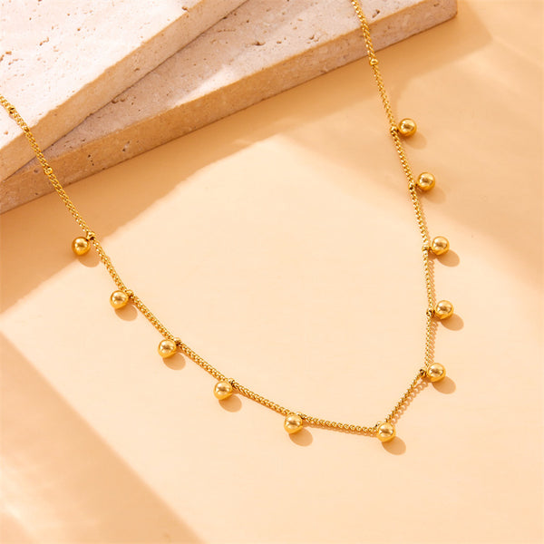 Fashion Chain Stainless Steel Electroplating Necklaces