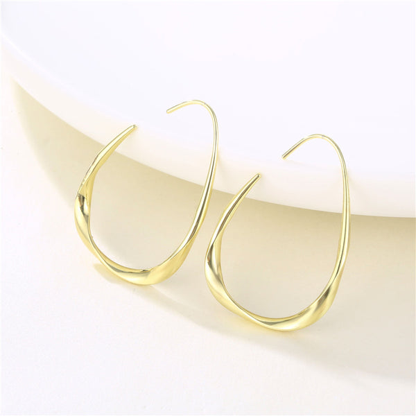 Women Minimalist Geometric Copper Electroplating Earrings