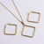 Women Korean Geometric Metal Geometric Stainless Steel Electroplating Pendants