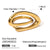 IG Style Irregular Stainless Steel Electroplating Rings