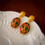 Retro Vintage Droplet Droplet Metal Oil Dripping Earrings