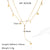 Tassel Irregular Heart Heart Geometric Stainless Steel Electroplating Necklaces