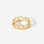 Women Heart Geometric Stainless Steel 18K Gold Plated Rings