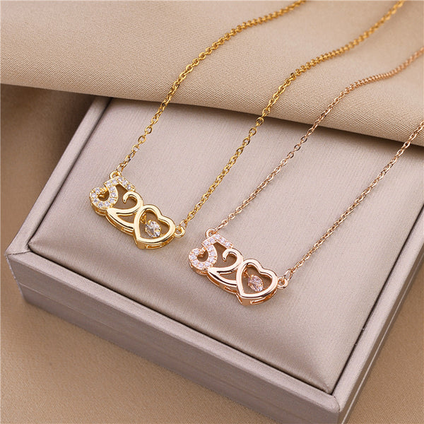 Geometric Titanium Steel 18K Gold Plated Necklaces