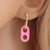 Women Cartoon Metal Candy Pig Nose Copper Drop Earrings