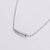 Expressive Stripe Circle Heart Stainless Steel Electroplating Necklaces