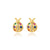 Bee Ladybug Chinese Zodiac Animal Copper Electroplating Earrings