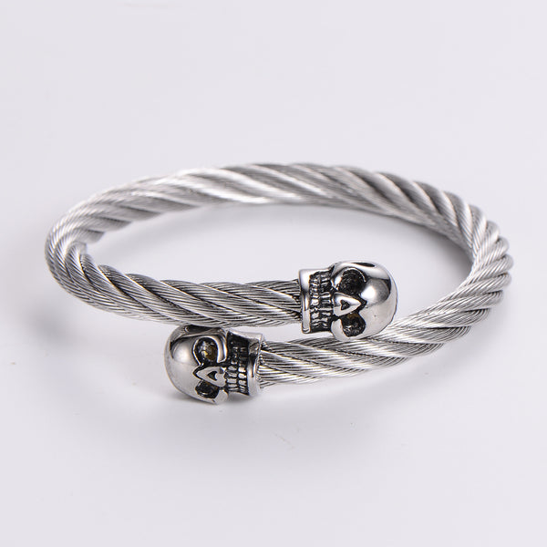 Punk Titanium Steel Handmade Bangles