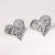 Minimalist Heart Stainless Steel Electroplating Stud Earrings