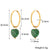 Fashion Heart Stainless Steel 18K Gold Plated Earrings