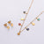 Fashion Sphere Heart Bell Droplet Stainless Steel Resin Jewelry Sets