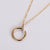 Expressive Round Stainless Steel Electroplating Necklaces