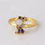 Fashion Women Cartoon Geometric Zircon Zircon Inlay Rings