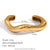 Fashion Circle Stainless Steel 18K Gold Plated Bangles