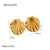 IG Style Shell Stainless Steel 18K Gold Plated Earrings