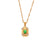 Fashion Square Geometric Stainless Steel 18K Gold Plated Necklaces