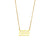 Fashion Stripe Number Text Letter Stainless Steel 18K Gold Plated Necklaces